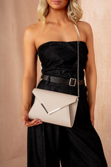 Zandra Nude PU Detachable Chain Bag