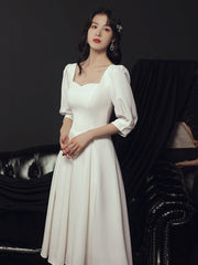 Chic half sleeves semi formal 8th grade graduation college party prom dresses #115547