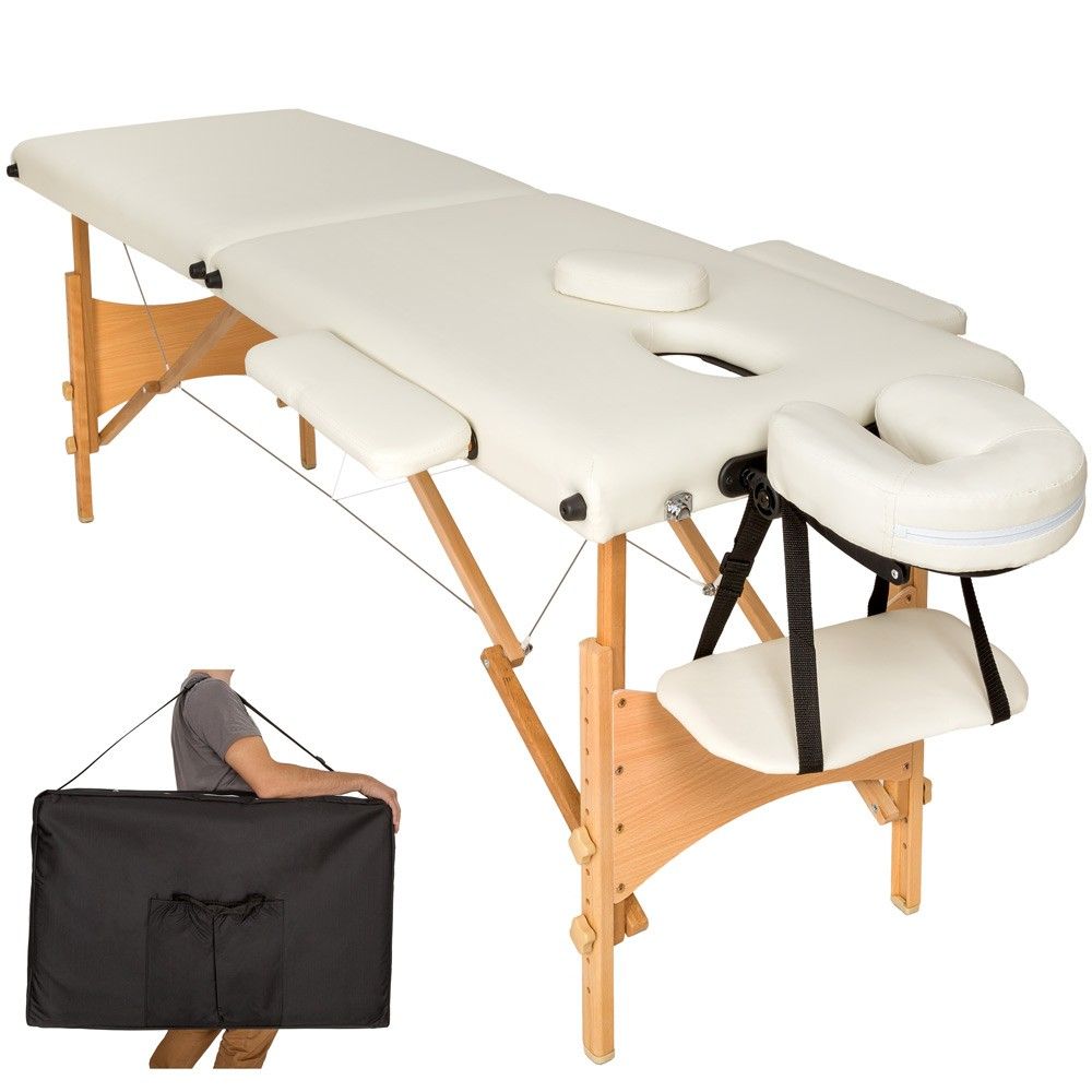Table de massage crème 2 zones avec sac de transport 2008049