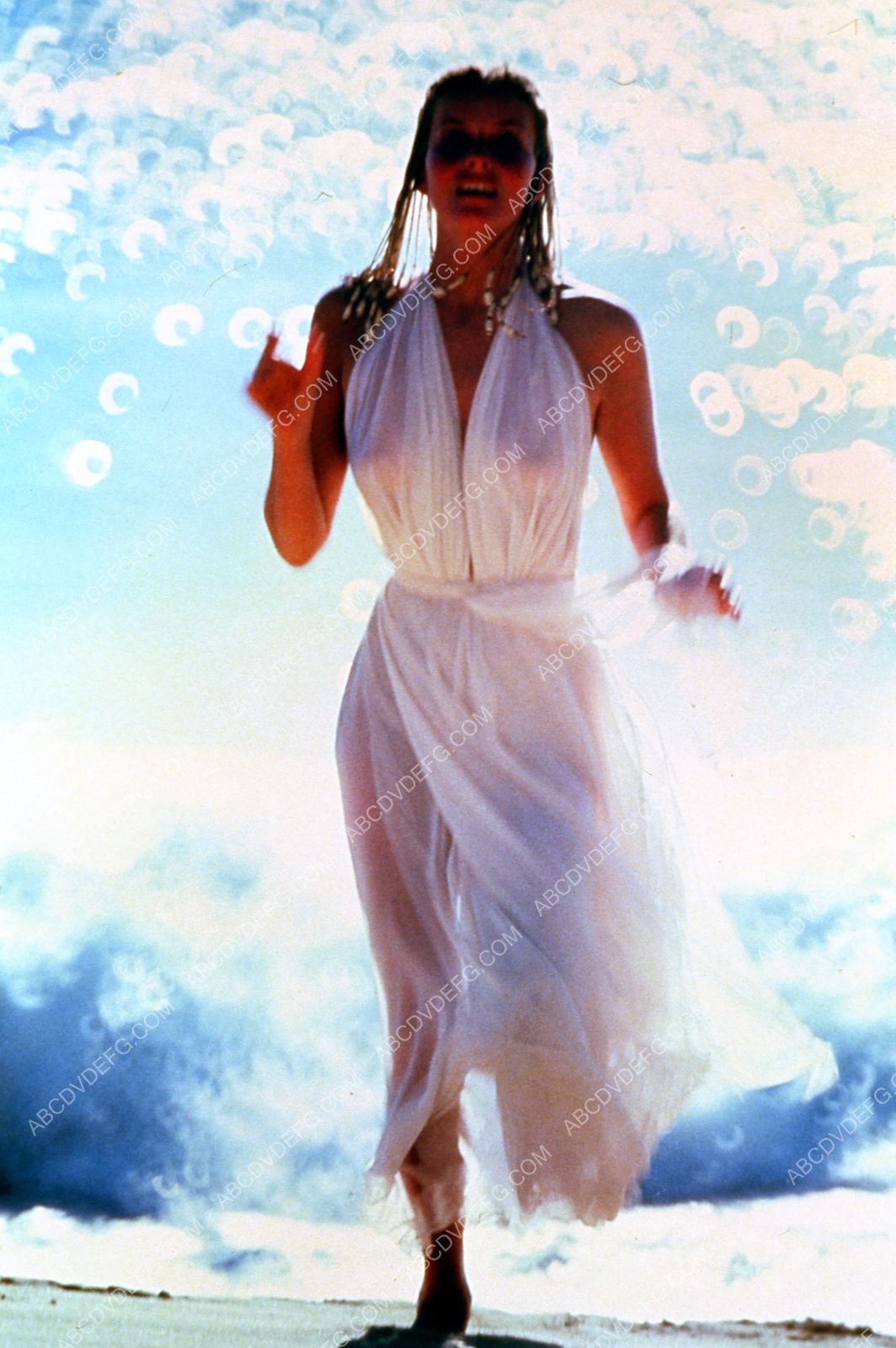 sexy Bo Derek in her sheer white dress film 10 Ten 35m-2785