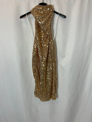 ZARA. Gold sequin dress T.xs