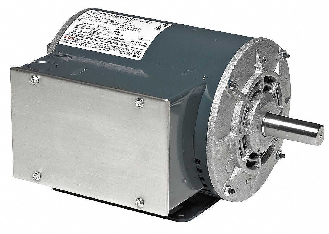 Marathon Motors 1 HP Commercial Duty Air Compressor Motor,Capacitor-Start,3450 Nameplate RPM,115/230 Voltage - 5KC49NN2050Y