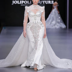 White Mermaid Gown