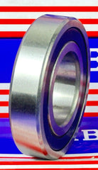 MR6208-2RS Bearing 40x80x18mm Sealed Ball Bearing side view, chrome steel with visible rubber seals, suitable for machinery.