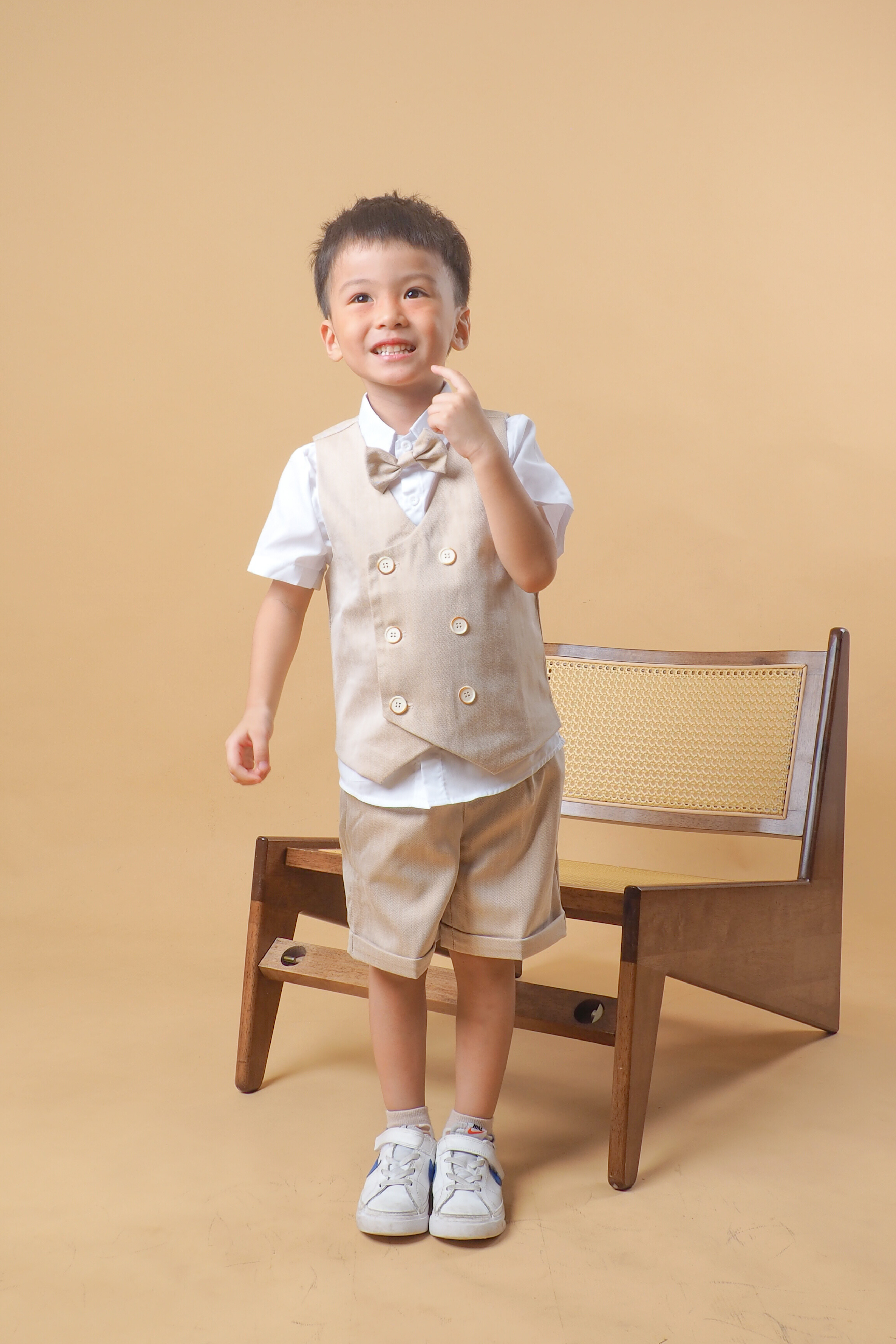 Little Gentleman Beige Suit Set