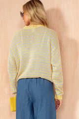 Estella Yellow Knit Striped Jumper