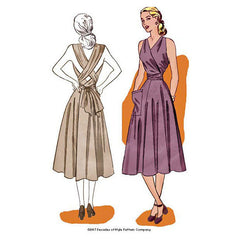 illustration for 1940s Siren Sundres pattern