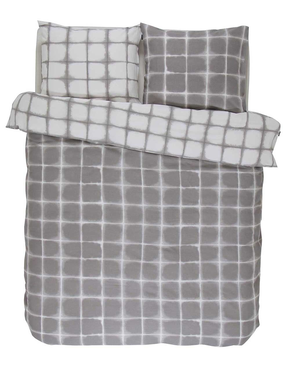 Bettwäsche-Set Zayn Stone, 200x200 + 2x 80x80 cm