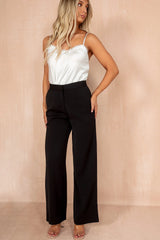 Lucia Black Wide Leg Trousers