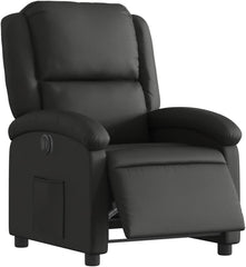 vidaXL Armchair electric adjustable genuine leather black, massage chair, recliner chair, recliner chair, recliner chair, recliner chair, recliner chair, sleeping chair