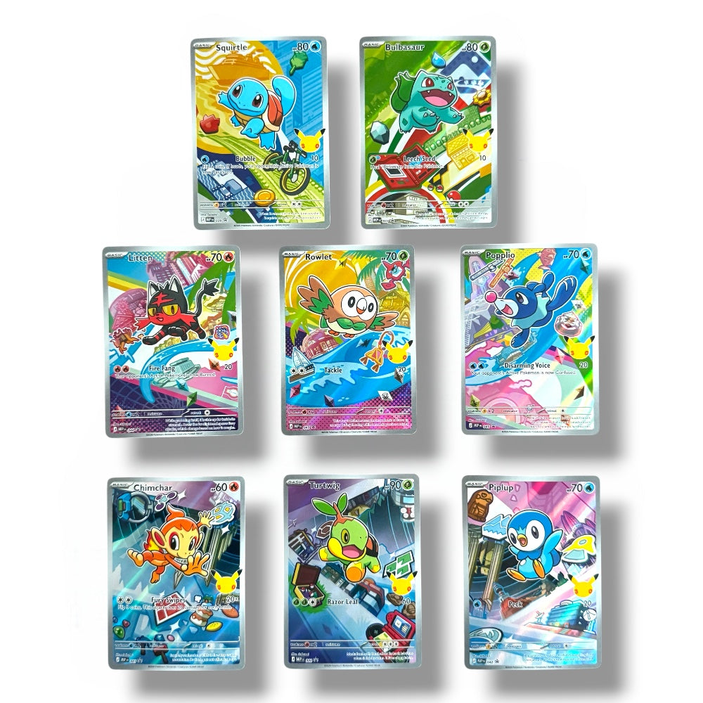 Anniversary Pokémon TCG First Partner Illustration Collection 30th Anniversary Promo Singles