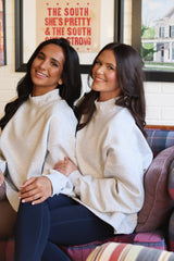 Sorority Embroidery Letter Mockneck