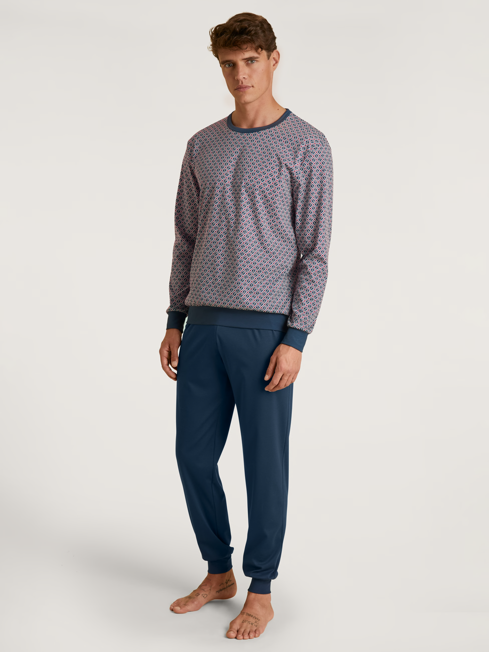 Calida Relax Streamline 2 pyjama with elastic cuffs