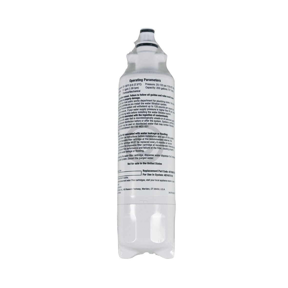 Beko GNE60530DXN Refrigerator Fridge Water Filter