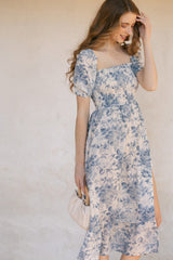 Zoey Smocked Midi Dress Dresses Sundayup