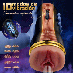 【Los más vendidos del Viernes Negro】Captain - 5 Chupar 10 Vibrador Vagina Simulada Entrada Masturbación Masculina Copas