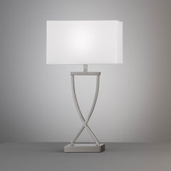 Fischer & Honsel Anni 1L table lamp H 51cm, nickel E27