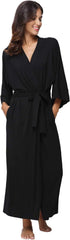 Women's Soft Robes Long Bath Robes Full Length Kimonos Sleepwear Dressing Gown,Solid Color