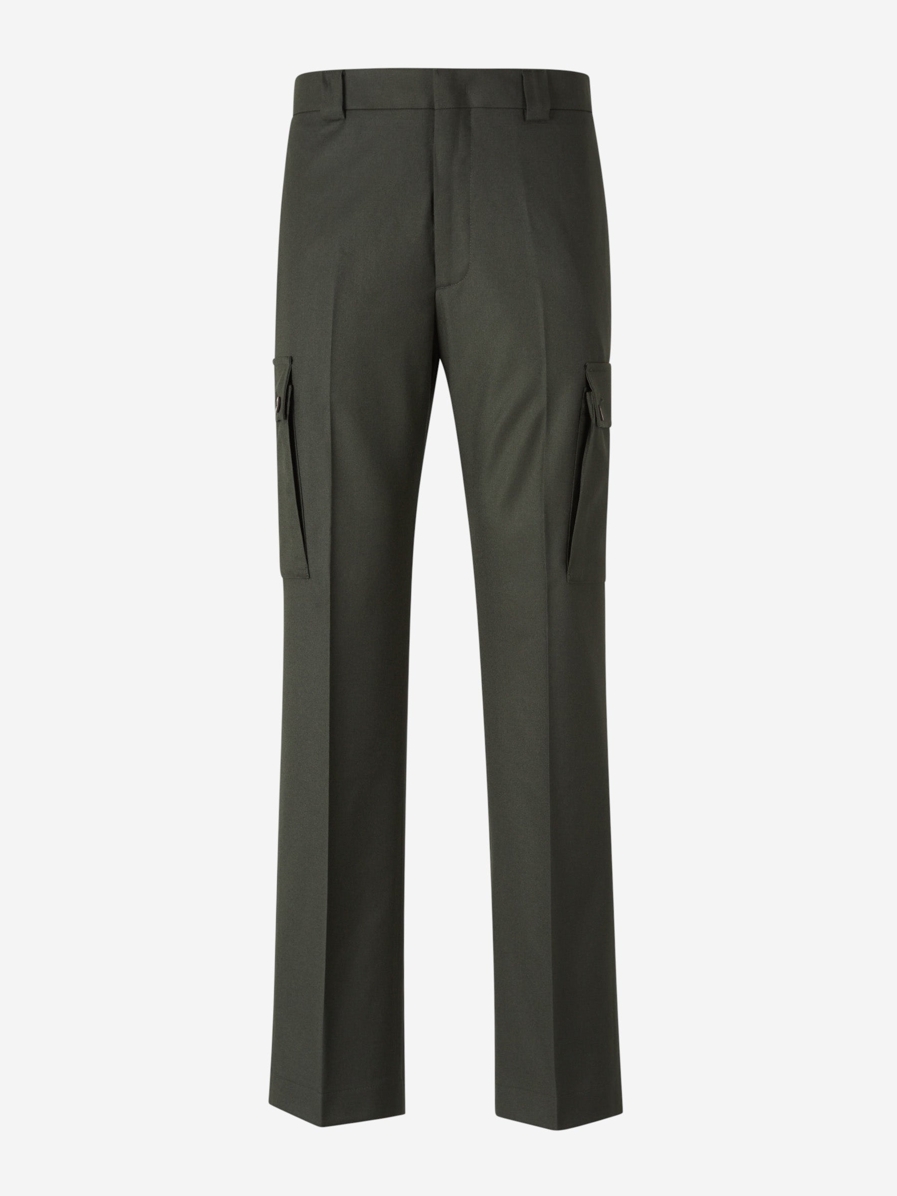 Outlet online Berwich Hombre Pantalones Cargo Lana color Verde Militar sku 521-003185 01 - Foto 1