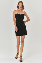 Renata Mini Dress - BLACK
