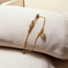 22k Gold plated double anklets