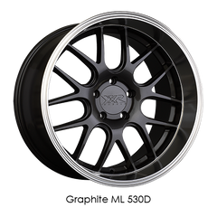 XXR 530D 19x9 5x114.3 +20 Graphite/ML Wheel/Rim 530D996697