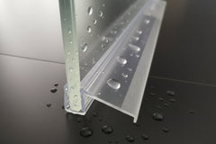 Schiebetürdichtung mit 25 mm Dächlein | 6, 8 mm Glas | Art.Nr. 5329