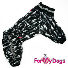 Regndress svart¨Lightning¨ HANNE mopps/fransk bulldog