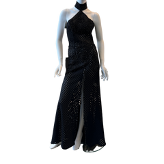 SOLD! Black Diamond Pattern Sheer Dress
