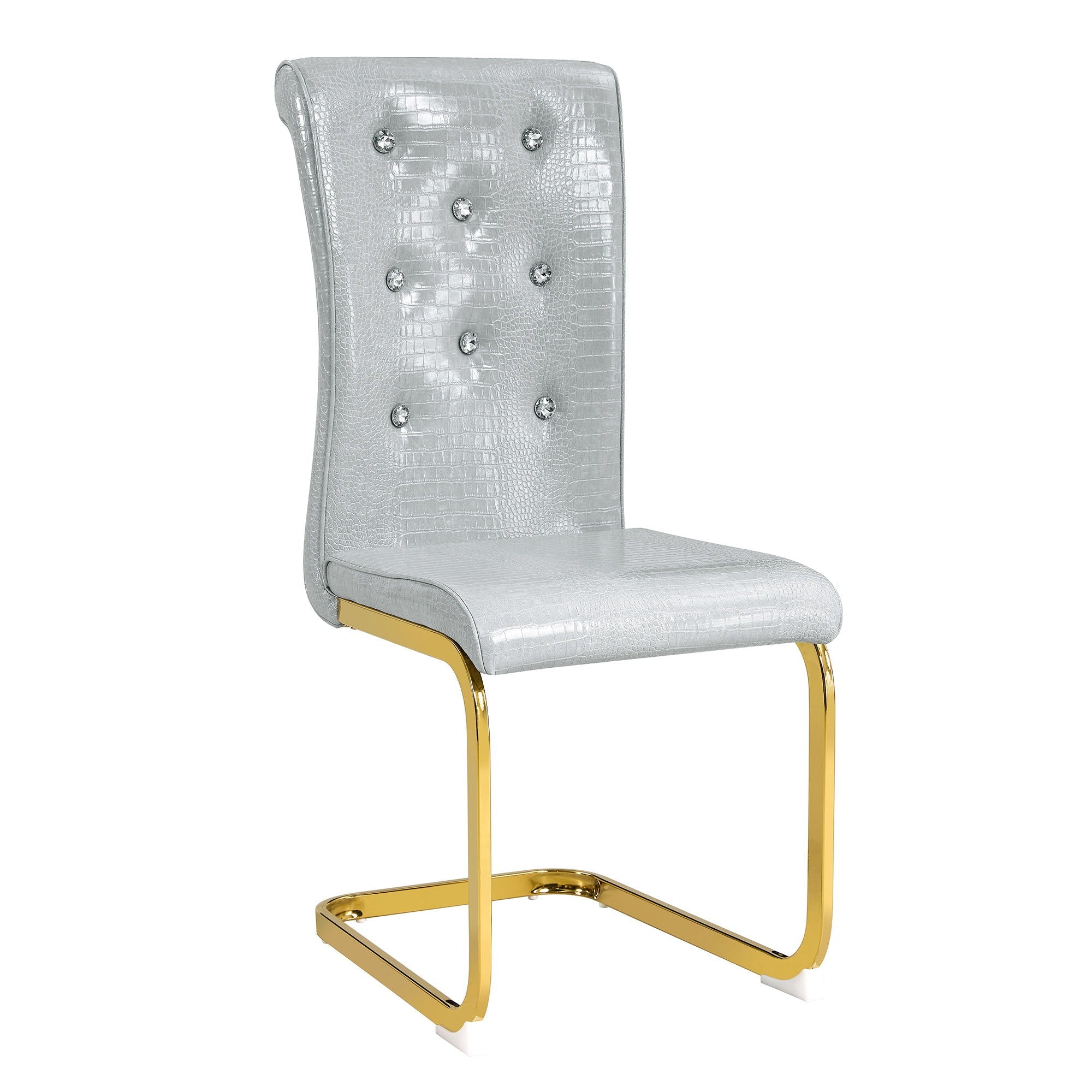 Elegant Design Alligator Skin Upholstered Dining Chairs Home Essentials