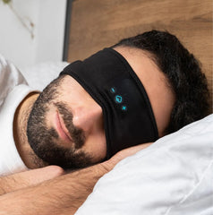 Bluetooth Sleep Mask Headband – Block Light & Listen to Music | Total Blackout