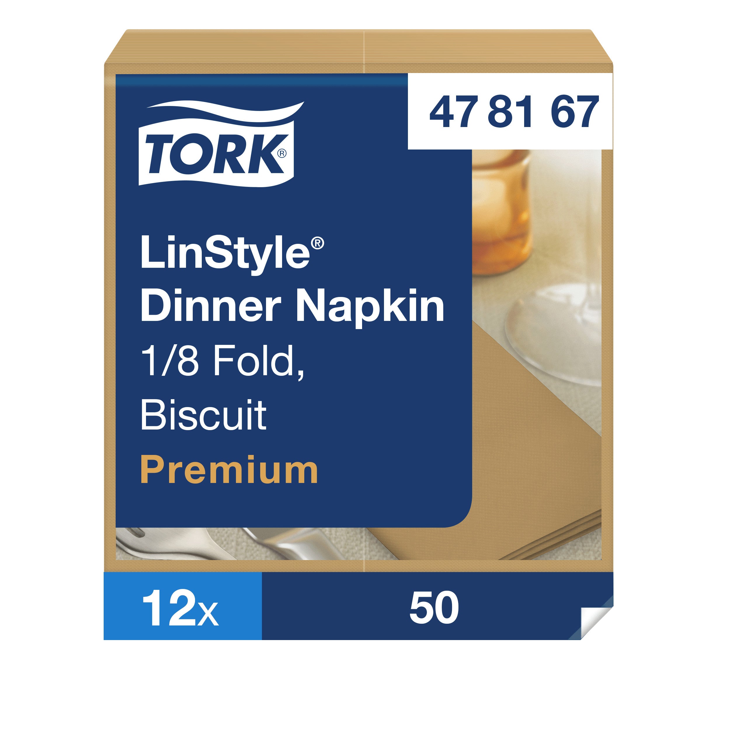 Tork LinStyle® Serviette Dinner bistre