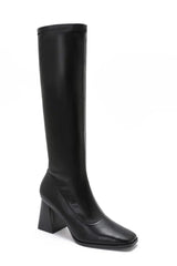 Annie Mary Black Knee High Boots