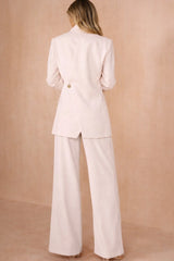 Jean Pink Split Back Blazer