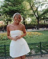 The Ultimate Muse Strapless Dress Odd Muse White