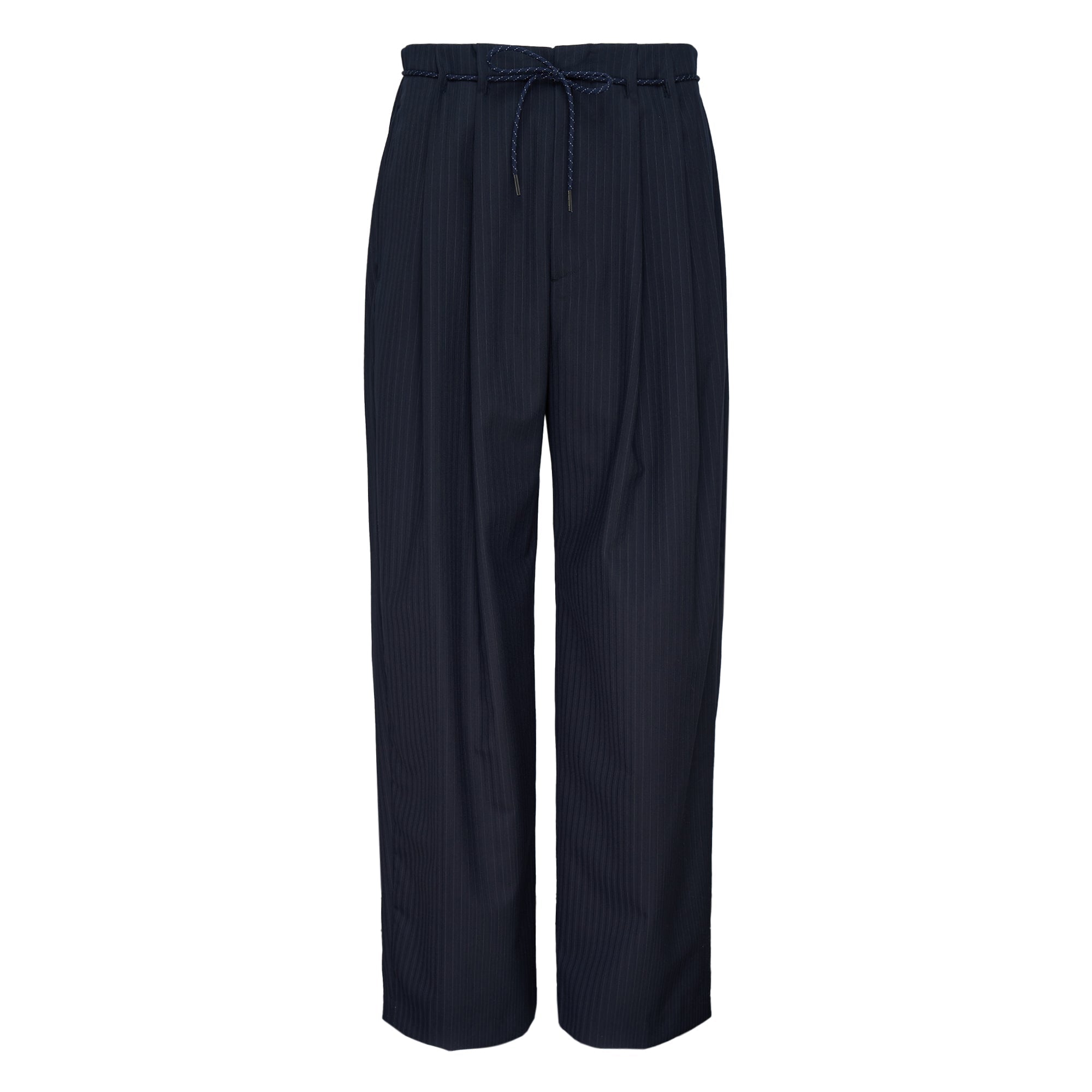 Suiting Pants With Robe Belt Detail