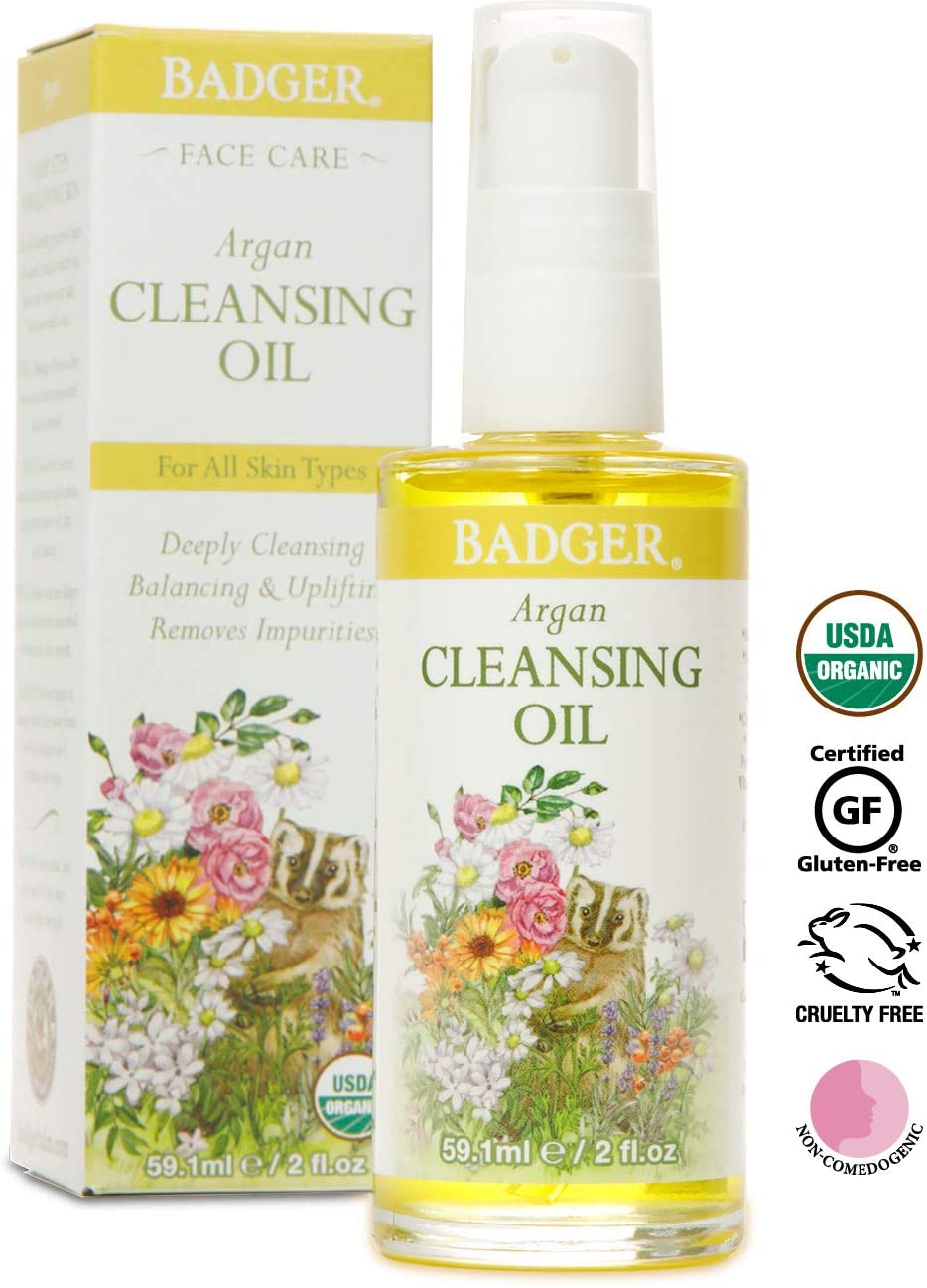 Huile de nettoyante pour le visage à l’argan - Badger