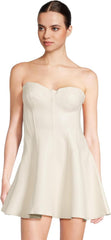 Norma Kamali Strapless Grace Mini Dress