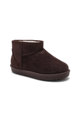 Addison Chocolate Suedette Mules