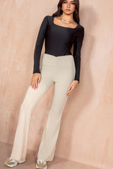 Inga Stone Flared Trousers