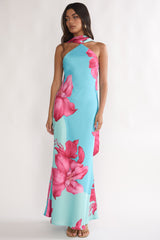 Risha Scarf Maxi Dress Lily Hot Pink by Selfie Leslie