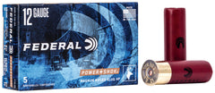 Federal F130RS Power-Shok 12Gauge 2.75" 1 1/4oz Rifled SlugShot 5 Per Box/50 Case