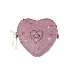 Heart Makeup Bag Purple Magic Heart