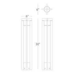 Chamber LED 120V Bollard Light
