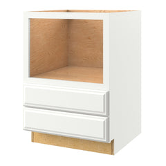 allen + roth Tilson 30-in W x 34.5-in H x 24-in D Linen Microwave Base Fully Assembled Cabinet (Raised Panel Style)