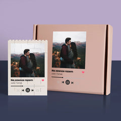 Zdjęcie i Podpis: Spotify z Twoim Zdjęciem - Klocki LEGO z Nadrukiem