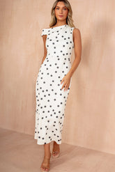 Sorcha Cream and Black Polka Dot Dress