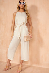 Cadhla Stone Tie Waist Jumpsuit