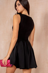 Cody Black Tie Shoulder Dress