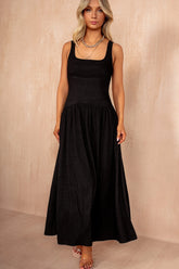 Shirley Black Textured Dress